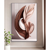 Decoration Home Wall Painting White And Pink Size 60*90 Cm
